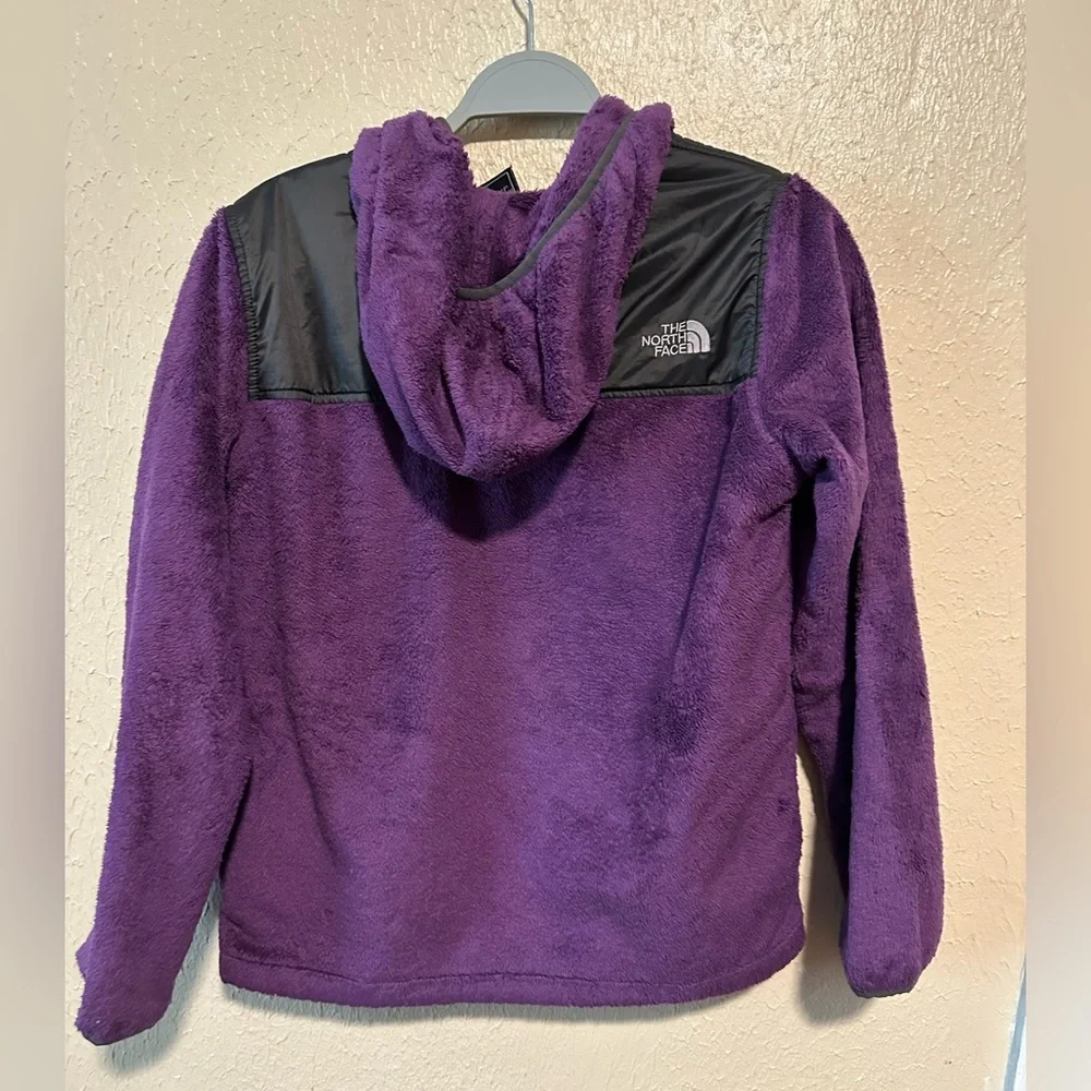 The North Face Girls XL Full Zip Jacket‎ Hooded Fleece Purple